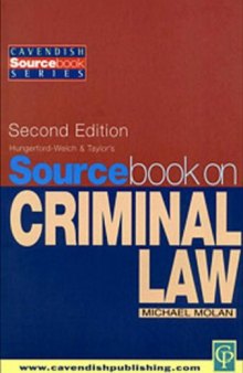 Sourcebook on Criminal Law