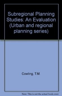 Sub-Regional Planning Studies: an Evaluation