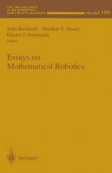 Essays on Mathematical Robotics