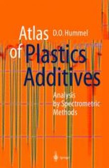 Atlas of Plastics Additives: Analysis by Spectrometric Methods