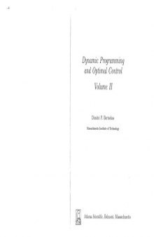 Dynamic programming and optimal control