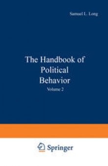 The Handbook of Political Behavior: Volume 2