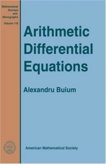 Arithmetic differential equations