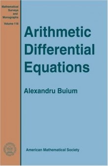 Arithmetic Differential Equations 