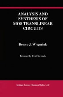 Analysis and Synthesis of MOS Translinear Circuits