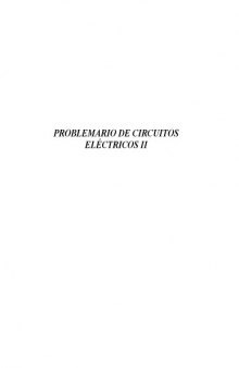 Problemario de circuitos electricos II  Spanish