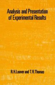 Analysis and Presentation of Experimental Results