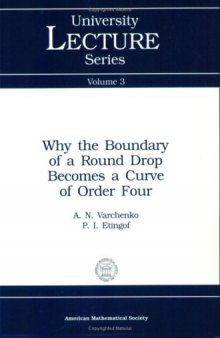 Why the boundary of a round drop becomes a curve of order four