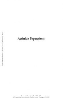 Actinide Separations
