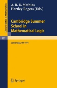 Cambridge Summer School in Mathematical Logic, Cambridge, 1971