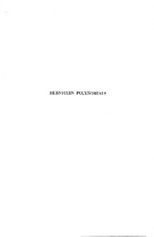 Bernstein polynomials