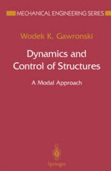 Dynamics and Control of Structures: A Modal Approach