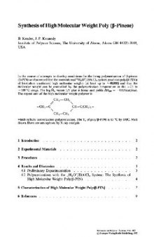 Macromolecules Synthesis Order And Advanced Properties