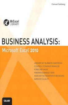 Business Analysis Microsoft Excel 2010