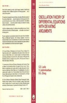Oscillation Theory of Differential Equations With Deviating Arguments (Pure and Applied Mathematics)