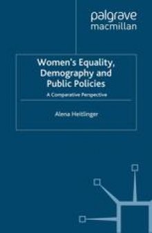 Women’s Equality, Demography and Public Policies: A Comparative Perspective