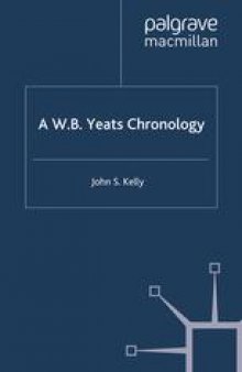 A W. B. Yeats Chronology