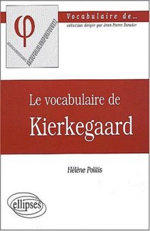 Le vocabulaire de Kierkegaard  