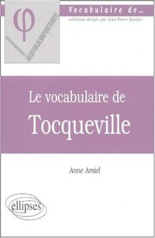 Le vocabulaire de Tocqueville  