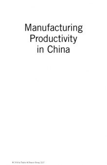 Manufacturing productivity in China