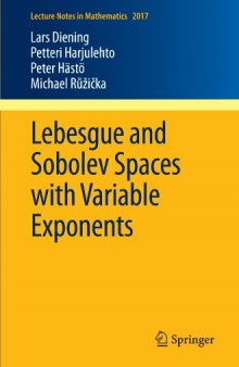 Lebesgue and Sobolev spaces with variable exponents