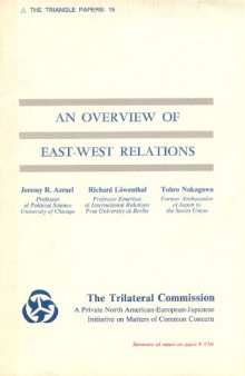 An Overview of East-West Relations