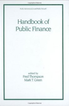 Handbook of public finance