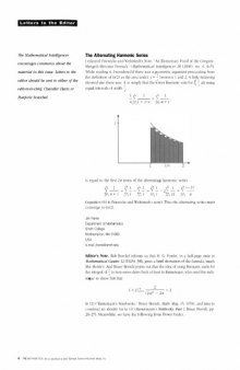 [Journal] The Mathematical Intelligencer. Vol. 29. No 2