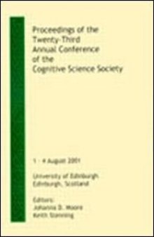 Proceedings of the Twenty-third Annual Conference of the Cognitive Science Society (Cognitive Science Society (Us) Conference//Proceedings)