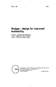 CIRIA - Bridge Design for improved buildability CIRIA