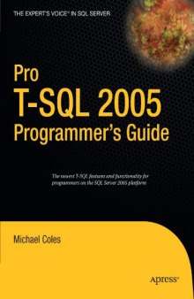 Pro T-SQL 2005 Programmer's Guide