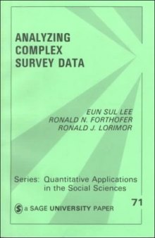 Analyzing complex survey data, Issue 71