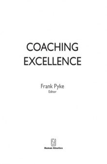 Coaching excellence