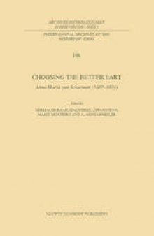 Choosing the Better Part: Anna Maria van Schurman (1607–1678)