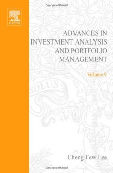 Advances in Investment Analysis and Portfolio Management, Volume 9 (Advances in Investment Analysis and Portfolio Management)