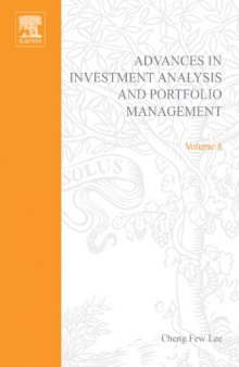 Advances in investment analysis and portfolio management. / Volume 8