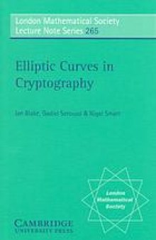 Elliptic curves in cryptography
