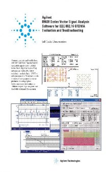 Agilent - 89600 Series VSA Software for IEEE 802.16 OFDMA Evaluation and Troubleshooting