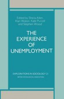 The Experience Of Unemployment