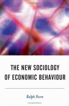 The New Sociology of Economic Behaviour (BSA New Horizons in Sociology)
