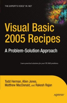 Visual Basic 2005 Recipes: A Problem-Solution Approach 