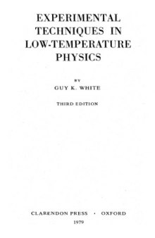 Experimental techniques in low-temperature physics