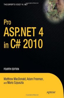 Pro ASP.NET 4 in C# 2010, Fourth Edition