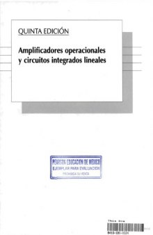 Amplificadores Operacionales y Circuitos Integrado (Spanish Edition)