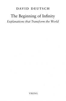 The Beginning of Infinity: Explanations That Transform the World  