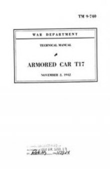 Armored car T17 (Technical manuals 9-740)