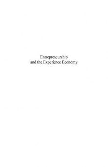Entrepreneurship and the experience economy