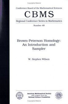 Brown-Peterson Homology: An Introduction and Sampler (Cbms Regional Conference Series in Mathematics 48)  
