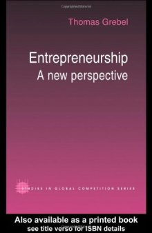 Entrepreneurship: A New Perspective 