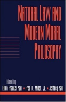 Natural Law and Modern Moral Philosophy, Vol. 18, Pt. 1: Social Philosophy and Policy